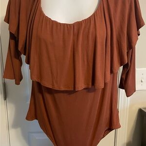 Elegant Rust Bodysuit for Women